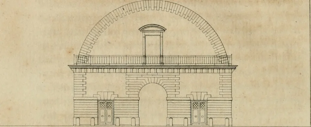 An illustration from Annales du musée et de l'école moderne des beaux-arts : recueil de gravures au trait, d'après les principaux ouvrages de peinture, sculpture, ou projets d'architecture, qui, chaque année, ont remporté le prix, soit aux écoles spéciales, soit aux concours nationaux : les productions des artistes en tous genres, qui, aux différentes expositions, ont été citées avec éloges : les morceaux les plus estimés ou inédits de la galerie de peinture : la suite complète de celle des antiques : édifices anciens et modernes, etc., 1800, leaf 53