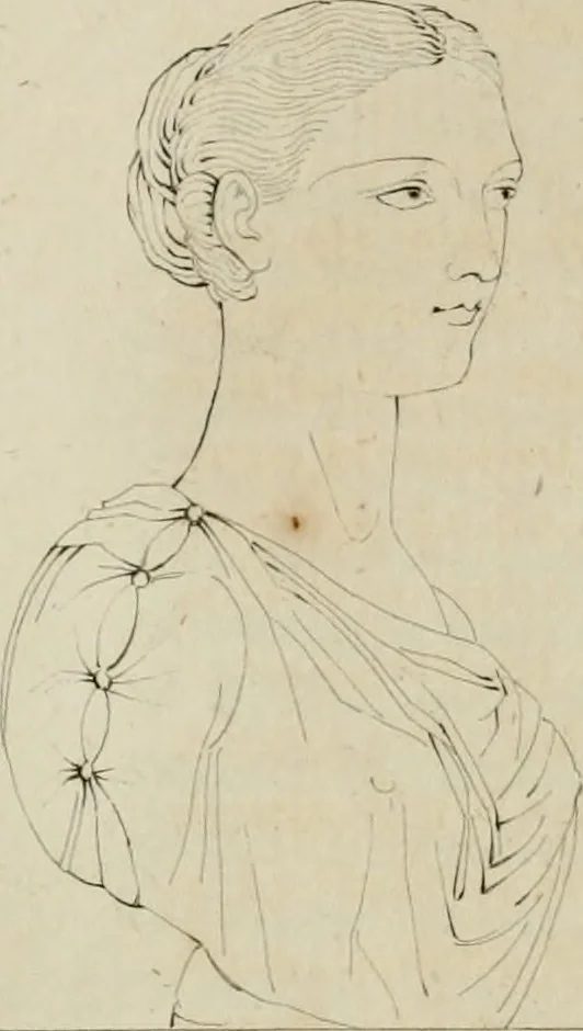An illustration from Annales du musée et de l'école moderne des beaux-arts : recueil de gravures au trait, d'après les principaux ouvrages de peinture, sculpture, ou projets d'architecture, qui, chaque année, ont remporté le prix, soit aux écoles spéciales, soit aux concours nationaux : les productions des artistes en tous genres, qui, aux différentes expositions, ont été citées avec éloges : les morceaux les plus estimés ou inédits de la galerie de peinture : la suite complète de celle des antiques : édifices anciens et modernes, etc., 1800, leaf 137