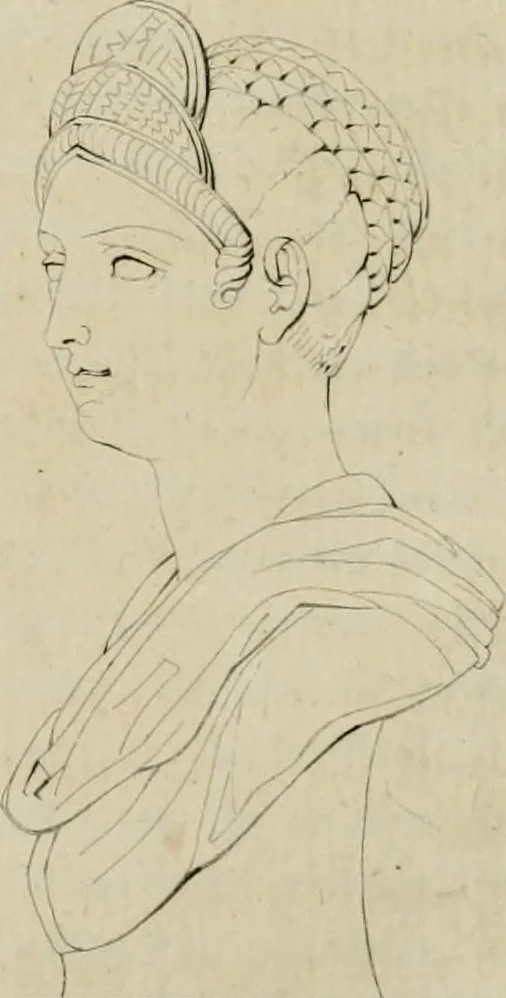 An illustration from Annales du musée et de l'école moderne des beaux-arts : recueil de gravures au trait, d'après les principaux ouvrages de peinture, sculpture, ou projets d'architecture, qui, chaque année, ont remporté le prix, soit aux écoles spéciales, soit aux concours nationaux : les productions des artistes en tous genres, qui, aux différentes expositions, ont été citées avec éloges : les morceaux les plus estimés ou inédits de la galerie de peinture : la suite complète de celle des antiques : édifices anciens et modernes, etc., 1800, leaf 137