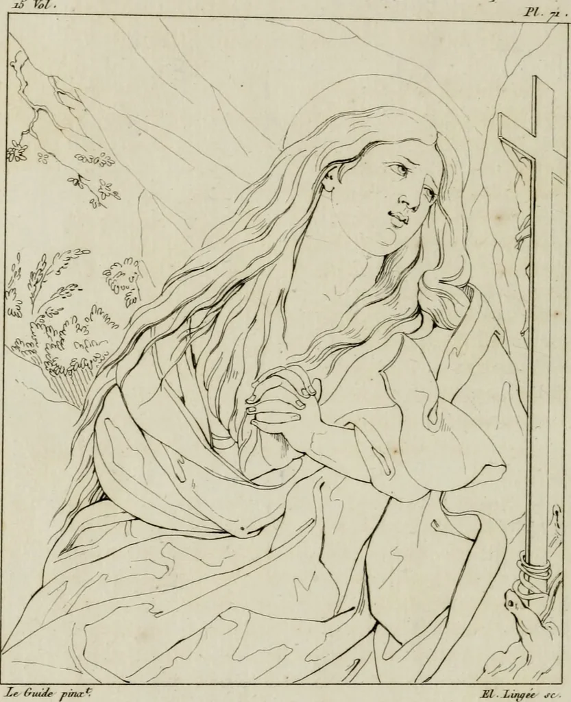 An illustration from Annales du musée et de l'école moderne des beaux-arts : recueil de gravures au trait, d'après les principaux ouvrages de peinture, sculpture, ou projets d'architecture, qui, chaque année, ont remporté le prix, soit aux écoles spéciales, soit aux concours nationaux : les productions des artistes en tous genres, qui, aux différentes expositions, ont été citées avec éloges : les morceaux les plus estimés ou inédits de la galerie de peinture : la suite complète de celle des antiques : édifices anciens et modernes, etc., 1800, leaf 277