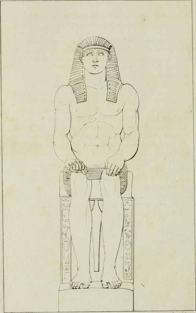 An illustration from Annales du musée et de l'école moderne des beaux-arts : recueil de gravures au trait, d'après les principaux ouvrages de peinture, sculpture, ou projets d'architecture, qui, chaque année, ont remporté le prix, soit aux écoles spéciales, soit aux concours nationaux : les productions des artistes en tous genres, qui, aux différentes expositions, ont été citées avec éloges : les morceaux les plus estimés ou inédits de la galerie de peinture : la suite complète de celle des antiques : édifices anciens et modernes, etc., 1800, leaf 257