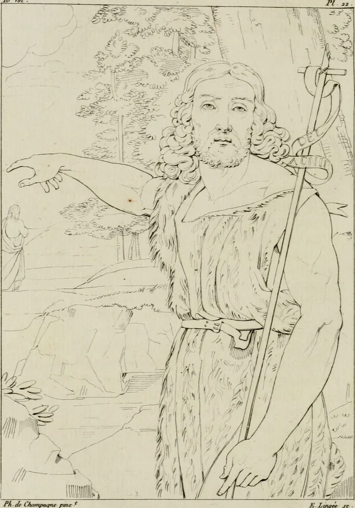 An illustration from Annales du musée et de l'école moderne des beaux-arts : recueil de gravures au trait, d'après les principaux ouvrages de peinture, sculpture, ou projets d'architecture, qui, chaque année, ont remporté le prix, soit aux écoles spéciales, soit aux concours nationaux : les productions des artistes en tous genres, qui, aux différentes expositions, ont été citées avec éloges : les morceaux les plus estimés ou inédits de la galerie de peinture : la suite complète de celle des antiques : édifices anciens et modernes, etc., 1800, leaf 89