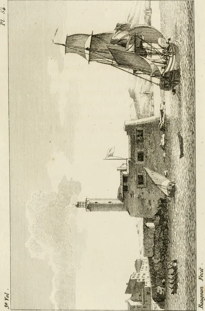 An illustration from Annales du musée et de l'école moderne des beaux-arts : recueil de gravures au trait, d'après les principaux ouvrages de peinture, sculpture, ou projets d'architecture, qui, chaque année, ont remporté le prix, soit aux écoles spéciales, soit aux concours nationaux : les productions des artistes en tous genres, qui, aux différentes expositions, ont été citées avec éloges : les morceaux les plus estimés ou inédits de la galerie de peinture : la suite complète de celle des antiques : édifices anciens et modernes, etc., 1800, leaf 176