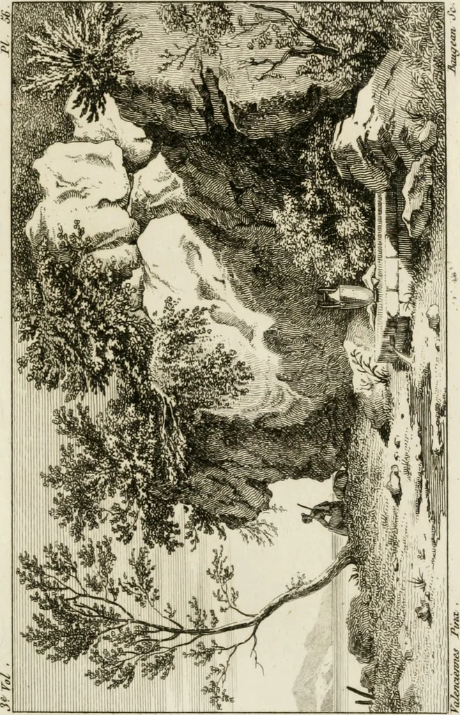 An illustration from Annales du musée et de l'école moderne des beaux-arts : recueil de gravures au trait, d'après les principaux ouvrages de peinture, sculpture, ou projets d'architecture, qui, chaque année, ont remporté le prix, soit aux écoles spéciales, soit aux concours nationaux : les productions des artistes en tous genres, qui, aux différentes expositions, ont été citées avec éloges : les morceaux les plus estimés ou inédits de la galerie de peinture : la suite complète de celle des antiques : édifices anciens et modernes, etc., 1800, leaf 182