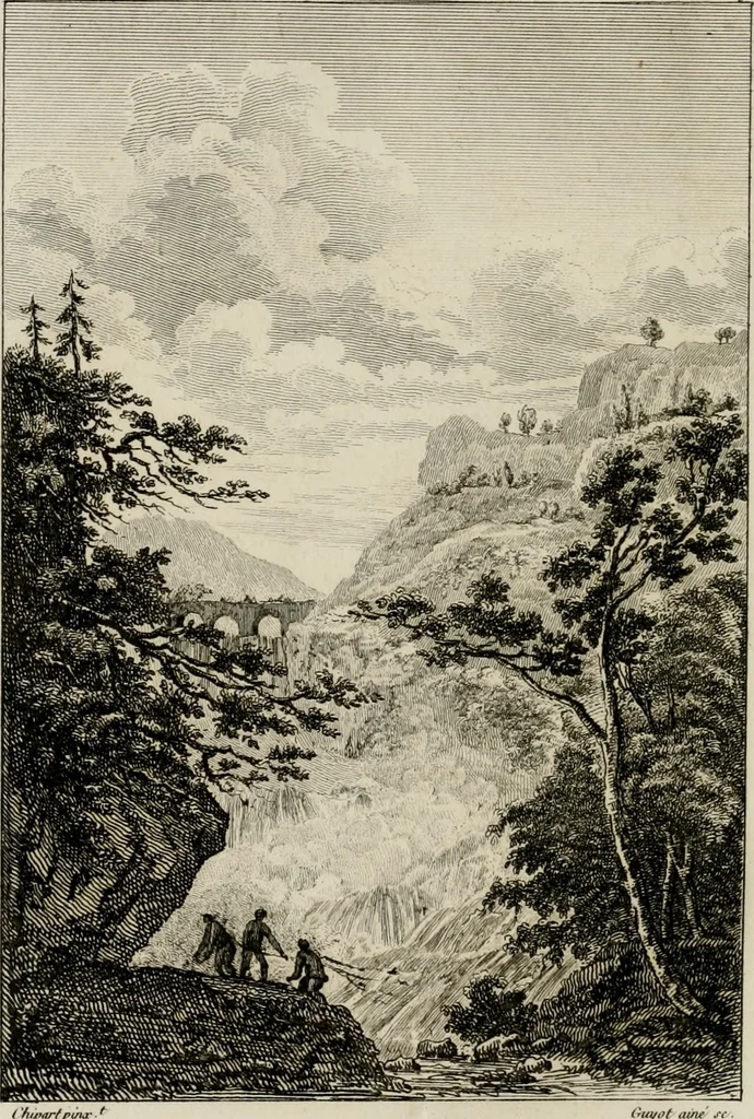 An illustration from Annales du musée et de l'école moderne des beaux-arts : recueil de gravures au trait, d'après les principaux ouvrages de peinture, sculpture, ou projets d'architecture, qui, chaque année, ont remporté le prix, soit aux écoles spéciales, soit aux concours nationaux : les productions des artistes en tous genres, qui, aux différentes expositions, ont été citées avec éloges : les morceaux les plus estimés ou inédits de la galerie de peinture : la suite complète de celle des antiques : édifices anciens et modernes, etc., 1800, leaf 221