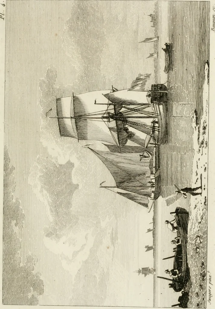 An illustration from Annales du musée et de l'école moderne des beaux-arts : recueil de gravures au trait, d'après les principaux ouvrages de peinture, sculpture, ou projets d'architecture, qui, chaque année, ont remporté le prix, soit aux écoles spéciales, soit aux concours nationaux : les productions des artistes en tous genres, qui, aux différentes expositions, ont été citées avec éloges : les morceaux les plus estimés ou inédits de la galerie de peinture : la suite complète de celle des antiques : édifices anciens et modernes, etc., 1800, leaf 24
