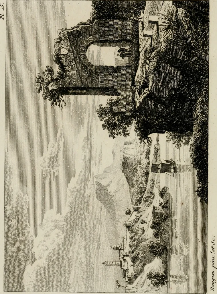 An illustration from Annales du musée et de l'école moderne des beaux-arts : recueil de gravures au trait, d'après les principaux ouvrages de peinture, sculpture, ou projets d'architecture, qui, chaque année, ont remporté le prix, soit aux écoles spéciales, soit aux concours nationaux : les productions des artistes en tous genres, qui, aux différentes expositions, ont été citées avec éloges : les morceaux les plus estimés ou inédits de la galerie de peinture : la suite complète de celle des antiques : édifices anciens et modernes, etc., 1800, leaf 57
