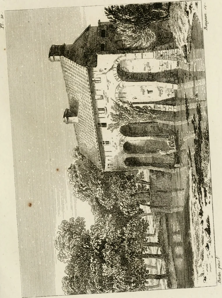 An illustration from Annales du musée et de l'école moderne des beaux-arts : recueil de gravures au trait, d'après les principaux ouvrages de peinture, sculpture, ou projets d'architecture, qui, chaque année, ont remporté le prix, soit aux écoles spéciales, soit aux concours nationaux : les productions des artistes en tous genres, qui, aux différentes expositions, ont été citées avec éloges : les morceaux les plus estimés ou inédits de la galerie de peinture : la suite complète de celle des antiques : édifices anciens et modernes, etc., 1800, leaf 72