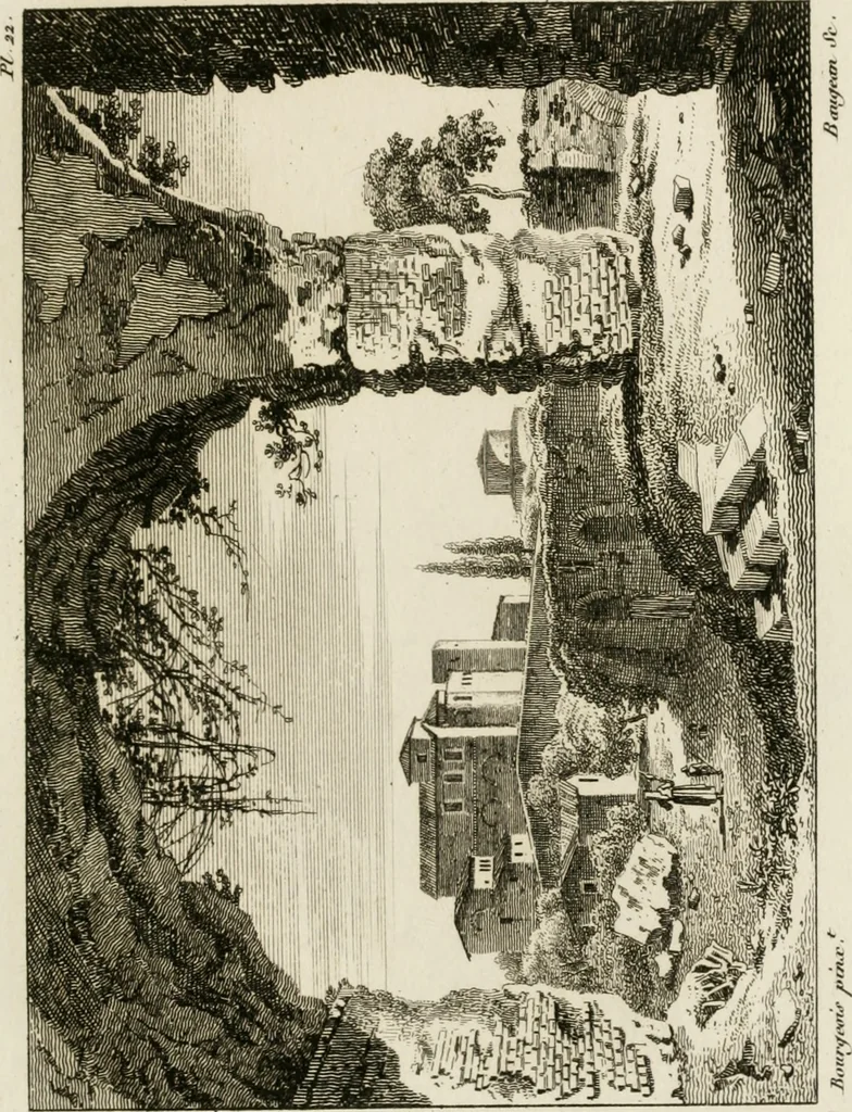An illustration from Annales du musée et de l'école moderne des beaux-arts : recueil de gravures au trait, d'après les principaux ouvrages de peinture, sculpture, ou projets d'architecture, qui, chaque année, ont remporté le prix, soit aux écoles spéciales, soit aux concours nationaux : les productions des artistes en tous genres, qui, aux différentes expositions, ont été citées avec éloges : les morceaux les plus estimés ou inédits de la galerie de peinture : la suite complète de celle des antiques : édifices anciens et modernes, etc., 1800, leaf 78