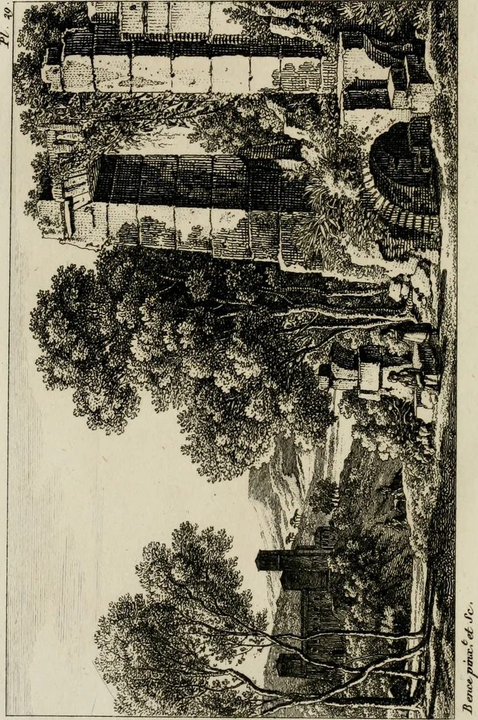 An illustration from Annales du musée et de l'école moderne des beaux-arts : recueil de gravures au trait, d'après les principaux ouvrages de peinture, sculpture, ou projets d'architecture, qui, chaque année, ont remporté le prix, soit aux écoles spéciales, soit aux concours nationaux : les productions des artistes en tous genres, qui, aux différentes expositions, ont été citées avec éloges : les morceaux les plus estimés ou inédits de la galerie de peinture : la suite complète de celle des antiques : édifices anciens et modernes, etc., 1800, leaf 99