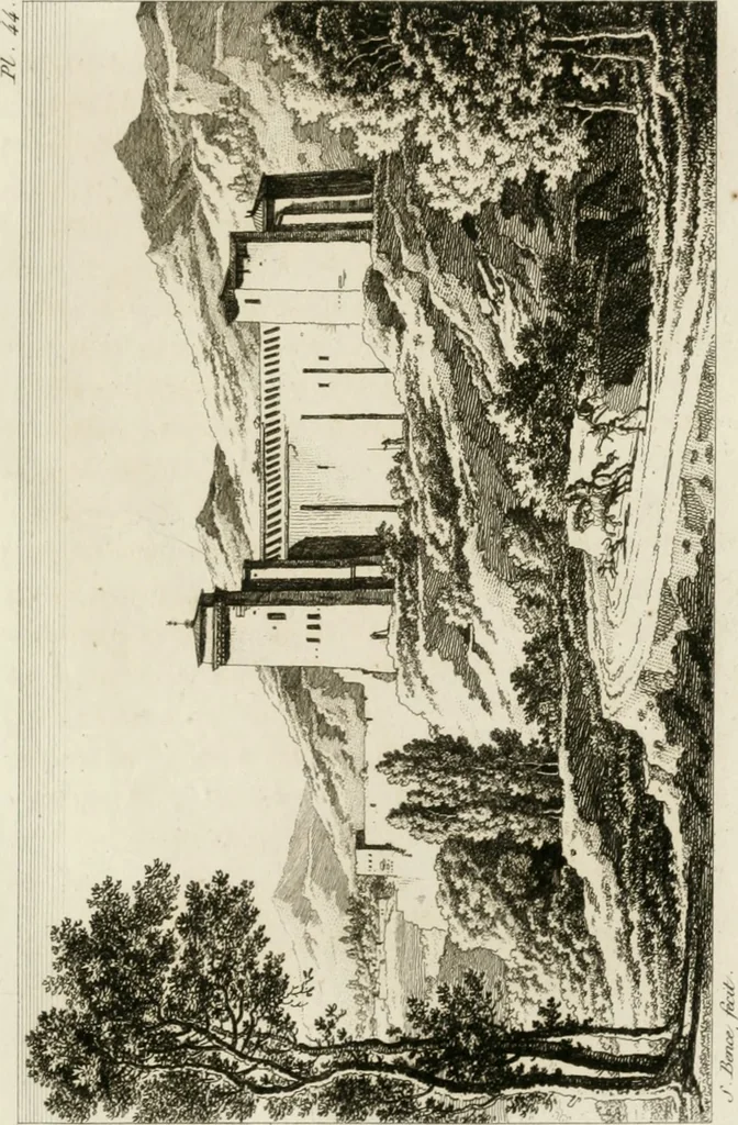 An illustration from Annales du musée et de l'école moderne des beaux-arts : recueil de gravures au trait, d'après les principaux ouvrages de peinture, sculpture, ou projets d'architecture, qui, chaque année, ont remporté le prix, soit aux écoles spéciales, soit aux concours nationaux : les productions des artistes en tous genres, qui, aux différentes expositions, ont été citées avec éloges : les morceaux les plus estimés ou inédits de la galerie de peinture : la suite complète de celle des antiques : édifices anciens et modernes, etc., 1800, leaf 142