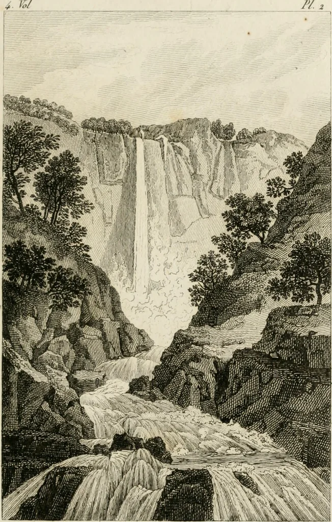 An illustration from Annales du musée et de l'école moderne des beaux-arts : recueil de gravures au trait, d'après les principaux ouvrages de peinture, sculpture, ou projets d'architecture, qui, chaque année, ont remporté le prix, soit aux écoles spéciales, soit aux concours nationaux : les productions des artistes en tous genres, qui, aux différentes expositions, ont été citées avec éloges : les morceaux les plus estimés ou inédits de la galerie de peinture : la suite complète de celle des antiques : édifices anciens et modernes, etc., 1800, leaf 16