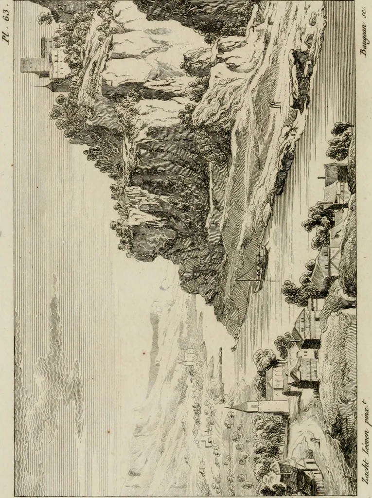An illustration from Annales du musée et de l'école moderne des beaux-arts : recueil de gravures au trait, d'après les principaux ouvrages de peinture, sculpture, ou projets d'architecture, qui, chaque année, ont remporté le prix, soit aux écoles spéciales, soit aux concours nationaux : les productions des artistes en tous genres, qui, aux différentes expositions, ont été citées avec éloges : les morceaux les plus estimés ou inédits de la galerie de peinture : la suite complète de celle des antiques : édifices anciens et modernes, etc., 1800, leaf 199