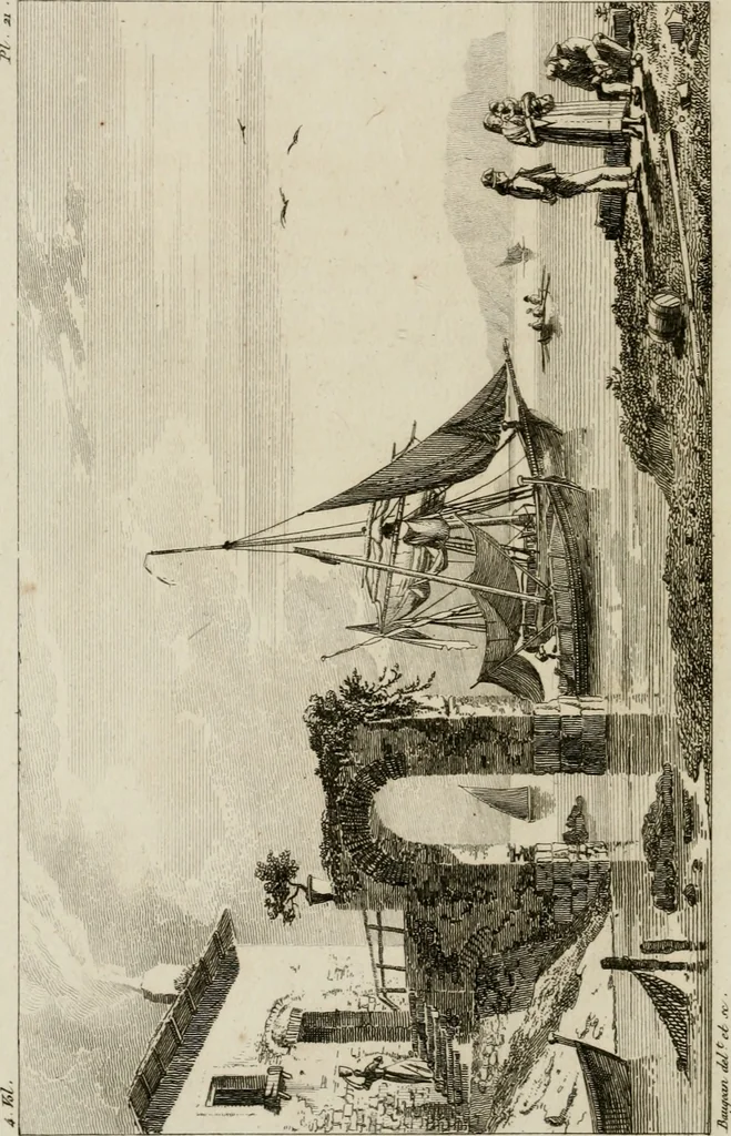 An illustration from Annales du musée et de l'école moderne des beaux-arts : recueil de gravures au trait, d'après les principaux ouvrages de peinture, sculpture, ou projets d'architecture, qui, chaque année, ont remporté le prix, soit aux écoles spéciales, soit aux concours nationaux : les productions des artistes en tous genres, qui, aux différentes expositions, ont été citées avec éloges : les morceaux les plus estimés ou inédits de la galerie de peinture : la suite complète de celle des antiques : édifices anciens et modernes, etc., 1800, leaf 73