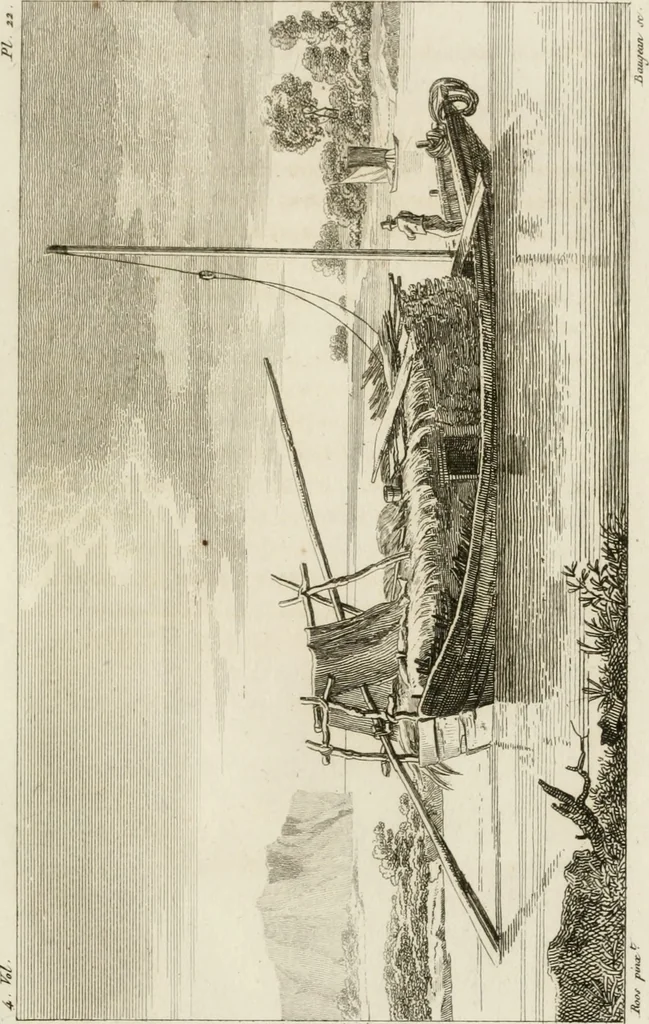 An illustration from Annales du musée et de l'école moderne des beaux-arts : recueil de gravures au trait, d'après les principaux ouvrages de peinture, sculpture, ou projets d'architecture, qui, chaque année, ont remporté le prix, soit aux écoles spéciales, soit aux concours nationaux : les productions des artistes en tous genres, qui, aux différentes expositions, ont été citées avec éloges : les morceaux les plus estimés ou inédits de la galerie de peinture : la suite complète de celle des antiques : édifices anciens et modernes, etc., 1800, leaf 76