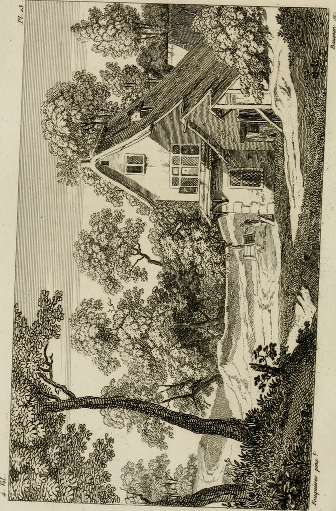 An illustration from Annales du musée et de l'école moderne des beaux-arts : recueil de gravures au trait, d'après les principaux ouvrages de peinture, sculpture, ou projets d'architecture, qui, chaque année, ont remporté le prix, soit aux écoles spéciales, soit aux concours nationaux : les productions des artistes en tous genres, qui, aux différentes expositions, ont été citées avec éloges : les morceaux les plus estimés ou inédits de la galerie de peinture : la suite complète de celle des antiques : édifices anciens et modernes, etc., 1800, leaf 79