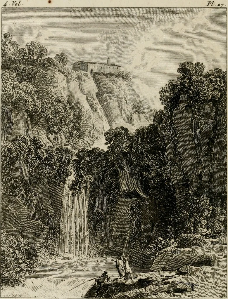 An illustration from Annales du musée et de l'école moderne des beaux-arts : recueil de gravures au trait, d'après les principaux ouvrages de peinture, sculpture, ou projets d'architecture, qui, chaque année, ont remporté le prix, soit aux écoles spéciales, soit aux concours nationaux : les productions des artistes en tous genres, qui, aux différentes expositions, ont été citées avec éloges : les morceaux les plus estimés ou inédits de la galerie de peinture : la suite complète de celle des antiques : édifices anciens et modernes, etc., 1800, leaf 91