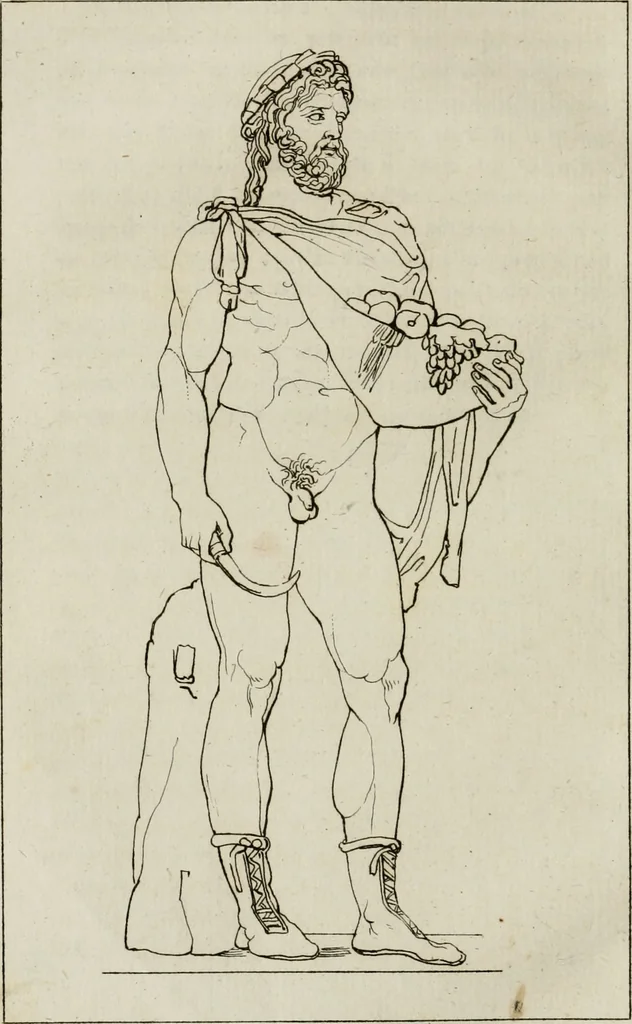An illustration from Annales du musée et de l'école moderne des beaux-arts : recueil de gravures au trait, d'après les principaux ouvrages de peinture, sculpture, ou projets d'architecture, qui, chaque année, ont remporté le prix, soit aux écoles spéciales, soit aux concours nationaux : les productions des artistes en tous genres, qui, aux différentes expositions, ont été citées avec éloges : les morceaux les plus estimés ou inédits de la galerie de peinture : la suite complète de celle des antiques : édifices anciens et modernes, etc., 1800, leaf 161