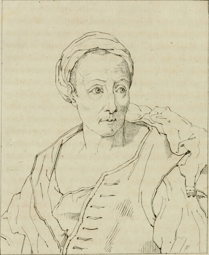 An illustration from Annales du musée et de l'école moderne des beaux-arts : recueil de gravures au trait, d'après les principaux ouvrages de peinture, sculpture, ou projets d'architecture, qui, chaque année, ont remporté le prix, soit aux écoles spéciales, soit aux concours nationaux : les productions des artistes en tous genres, qui, aux différentes expositions, ont été citées avec éloges : les morceaux les plus estimés ou inédits de la galerie de peinture : la suite complète de celle des antiques : édifices anciens et modernes, etc., 1800, leaf 131
