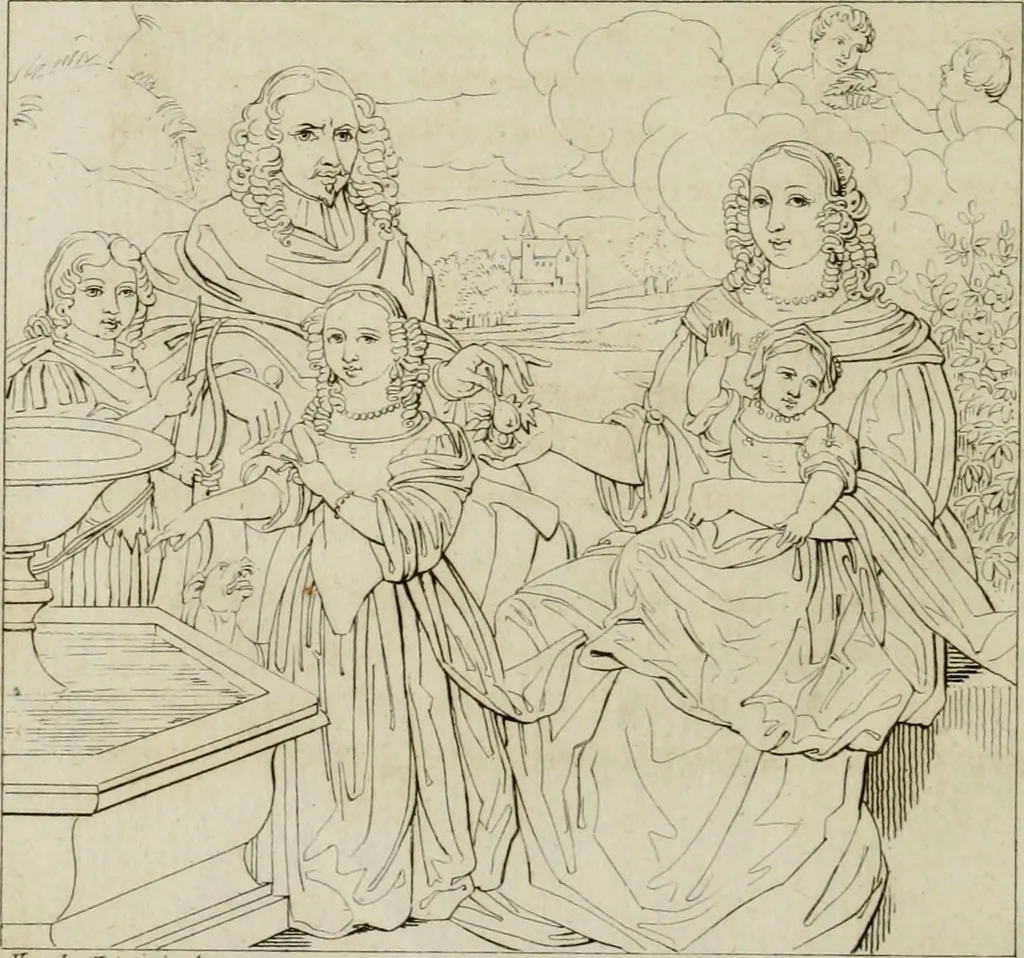An illustration from Annales du musée et de l'école moderne des beaux-arts : recueil de gravures au trait, d'après les principaux ouvrages de peinture, sculpture, ou projets d'architecture, qui, chaque année, ont remporté le prix, soit aux écoles spéciales, soit aux concours nationaux : les productions des artistes en tous genres, qui, aux différentes expositions, ont été citées avec éloges : les morceaux les plus estimés ou inédits de la galerie de peinture : la suite complète de celle des antiques : édifices anciens et modernes, etc., 1800, leaf 235