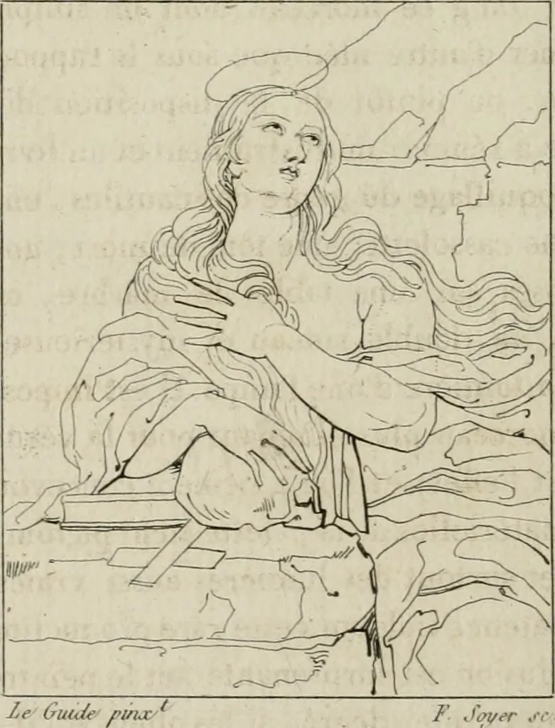 An illustration from Annales du musée et de l'école moderne des beaux-arts : recueil de gravures au trait, d'après les principaux ouvrages de peinture, sculpture, ou projets d'architecture, qui, chaque année, ont remporté le prix, soit aux écoles spéciales, soit aux concours nationaux : les productions des artistes en tous genres, qui, aux différentes expositions, ont été citées avec éloges : les morceaux les plus estimés ou inédits de la galerie de peinture : la suite complète de celle des antiques : édifices anciens et modernes, etc., 1800, leaf 283
