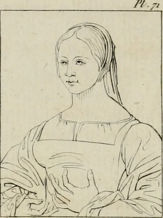 An illustration from Annales du musée et de l'école moderne des beaux-arts : recueil de gravures au trait, d'après les principaux ouvrages de peinture, sculpture, ou projets d'architecture, qui, chaque année, ont remporté le prix, soit aux écoles spéciales, soit aux concours nationaux : les productions des artistes en tous genres, qui, aux différentes expositions, ont été citées avec éloges : les morceaux les plus estimés ou inédits de la galerie de peinture : la suite complète de celle des antiques : édifices anciens et modernes, etc., 1800, leaf 291