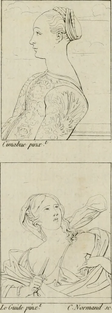 An illustration from Annales du musée et de l'école moderne des beaux-arts : recueil de gravures au trait, d'après les principaux ouvrages de peinture, sculpture, ou projets d'architecture, qui, chaque année, ont remporté le prix, soit aux écoles spéciales, soit aux concours nationaux : les productions des artistes en tous genres, qui, aux différentes expositions, ont été citées avec éloges : les morceaux les plus estimés ou inédits de la galerie de peinture : la suite complète de celle des antiques : édifices anciens et modernes, etc., 1800, leaf 291