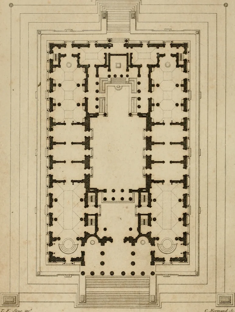 An illustration from Annales du Salon de Gand et de l'école moderne des Pays-Bas : recueil de morceaux choisis parmi les ouvrages de peinture, sculpture, architecture et gravure, esposés au musée en 1820, et d'autres nouvelles productions d l'art : gravés au trait, avec l'explication des sujets et une notice sur les artistes, 1823, leaf 139