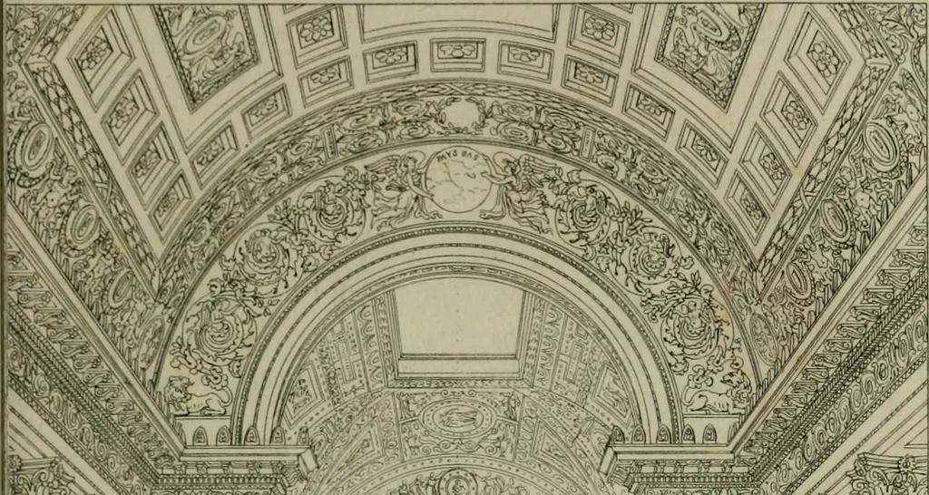 An illustration from Annales du Salon de Gand et de l'école moderne des Pays-Bas : recueil de morceaux choisis parmi les ouvrages de peinture, sculpture, architecture et gravure, esposés au musée en 1820, et d'autres nouvelles productions d l'art : gravés au trait, avec l'explication des sujets et une notice sur les artistes, 1823, leaf 158