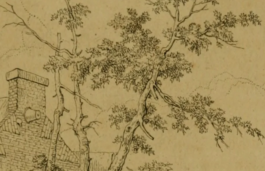 An illustration from Annales du Salon de Gand et de l'école moderne des Pays-Bas : recueil de morceaux choisis parmi les ouvrages de peinture, sculpture, architecture et gravure, esposés au musée en 1820, et d'autres nouvelles productions d l'art : gravés au trait, avec l'explication des sujets et une notice sur les artistes, 1823, leaf 350