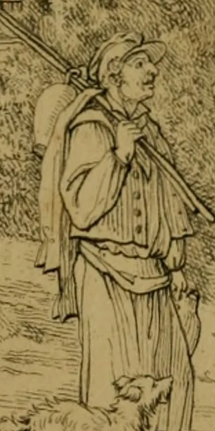 An illustration from Annales du Salon de Gand et de l'école moderne des Pays-Bas : recueil de morceaux choisis parmi les ouvrages de peinture, sculpture, architecture et gravure, esposés au musée en 1820, et d'autres nouvelles productions d l'art : gravés au trait, avec l'explication des sujets et une notice sur les artistes, 1823, leaf 350