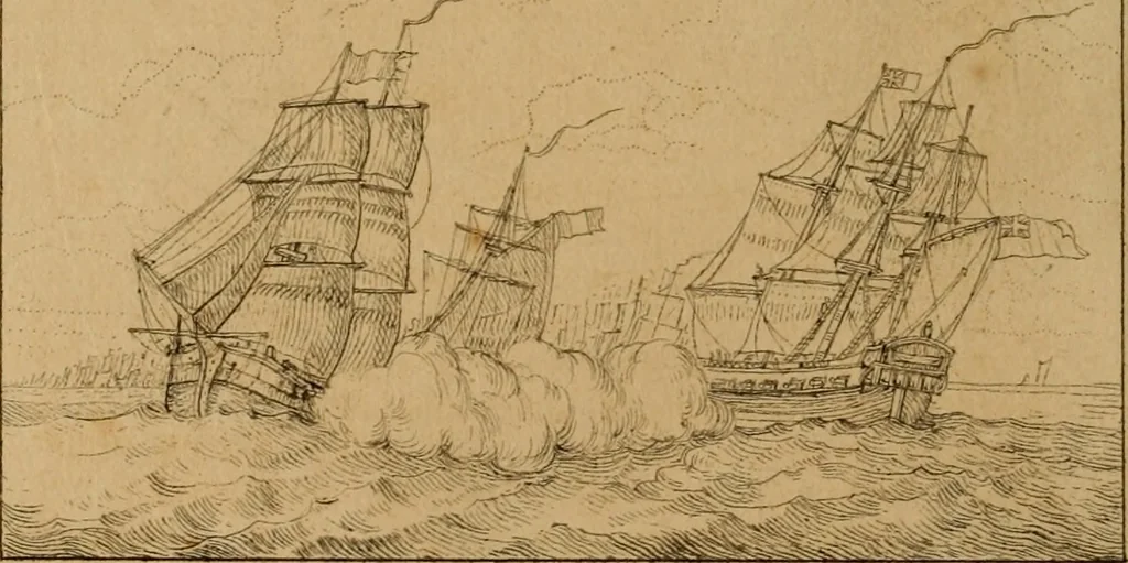An illustration from Annales du Salon de Gand et de l'école moderne des Pays-Bas : recueil de morceaux choisis parmi les ouvrages de peinture, sculpture, architecture et gravure, esposés au musée en 1820, et d'autres nouvelles productions d l'art : gravés au trait, avec l'explication des sujets et une notice sur les artistes, 1823, leaf 353