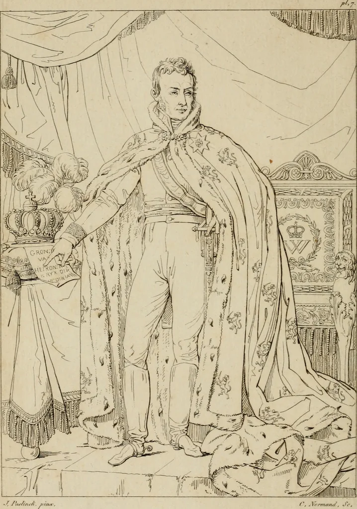 An illustration from Annales du Salon de Gand et de l'école moderne des Pays-Bas : recueil de morceaux choisis parmi les ouvrages de peinture, sculpture, architecture et gravure, esposés au musée en 1820, et d'autres nouvelles productions d l'art : gravés au trait, avec l'explication des sujets et une notice sur les artistes, 1823, leaf 49