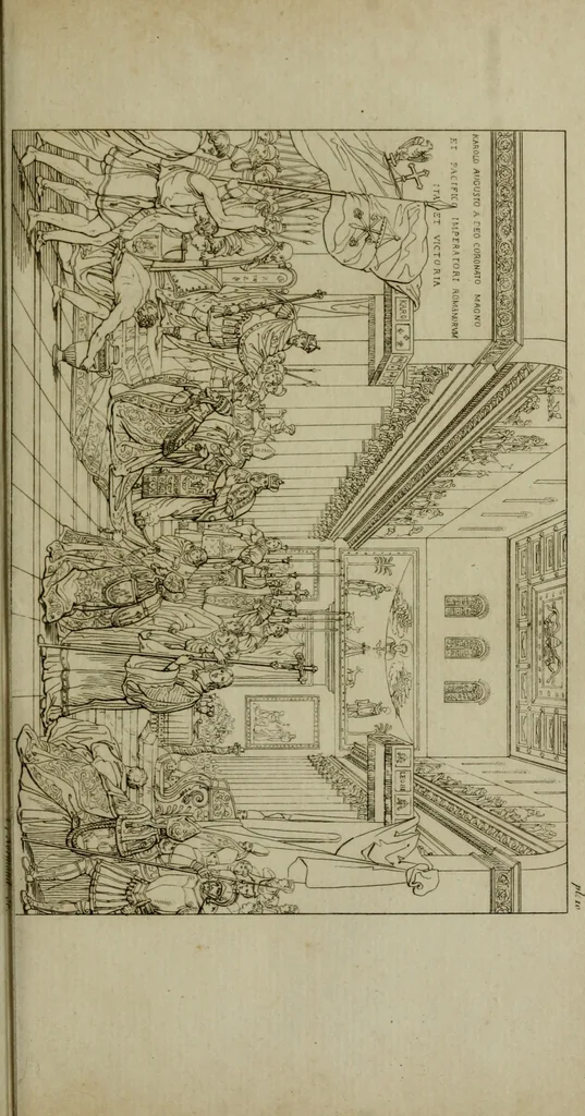 An illustration from Annales du Salon de Gand et de l'école moderne des Pays-Bas : recueil de morceaux choisis parmi les ouvrages de peinture, sculpture, architecture et gravure, esposés au musée en 1820, et d'autres nouvelles productions d l'art : gravés au trait, avec l'explication des sujets et une notice sur les artistes, 1823, leaf 60