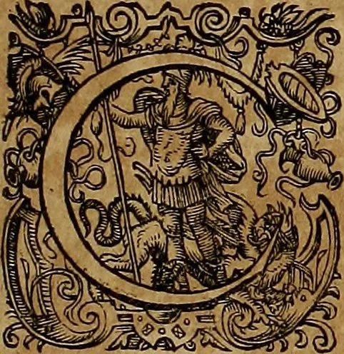 An illustration from Annales ecclesiastici : ex XII. Tomis Cæsaris Baronii S.R.E. presb. cardinalis, bibliothecarii apostolici, in epitomen redacti, 1623, leaf 20