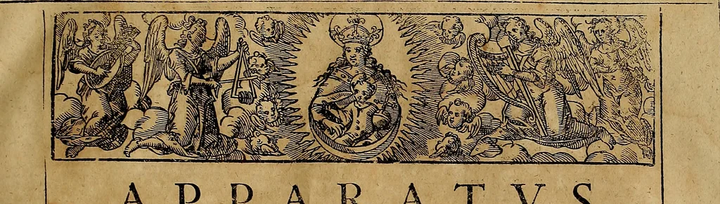 An illustration from Annales ecclesiastici : ex XII. Tomis Cæsaris Baronii S.R.E. presb. cardinalis, bibliothecarii apostolici, in epitomen redacti, 1623, leaf 34
