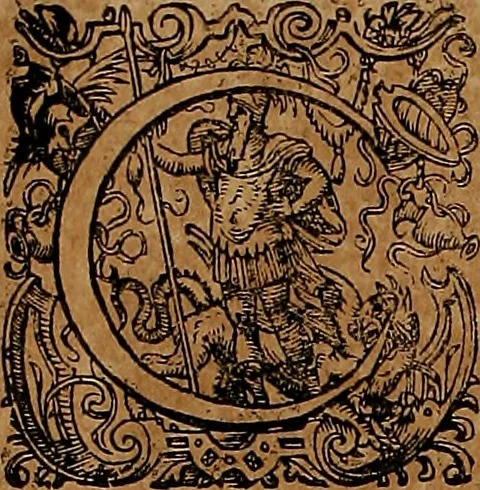 An illustration from Annales ecclesiastici : ex XII. Tomis Cæsaris Baronii S.R.E. presb. cardinalis, bibliothecarii apostolici, in epitomen redacti, 1623, leaf 43