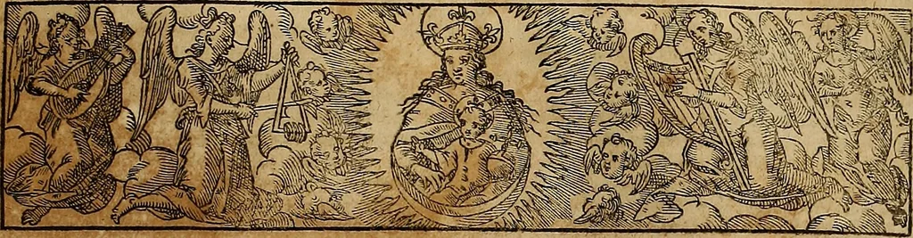An illustration from Annales ecclesiastici : ex XII. Tomis Cæsaris Baronii S.R.E. presb. cardinalis, bibliothecarii apostolici, in epitomen redacti, 1623, leaf 600