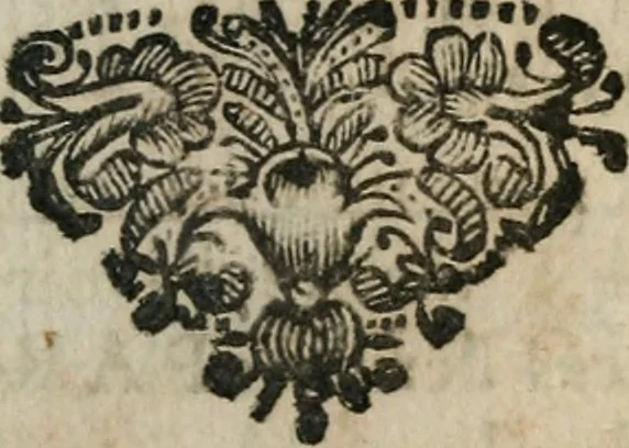 An illustration from Annales galantes de mademoiselle de Villedieu, 1697, leaf 725
