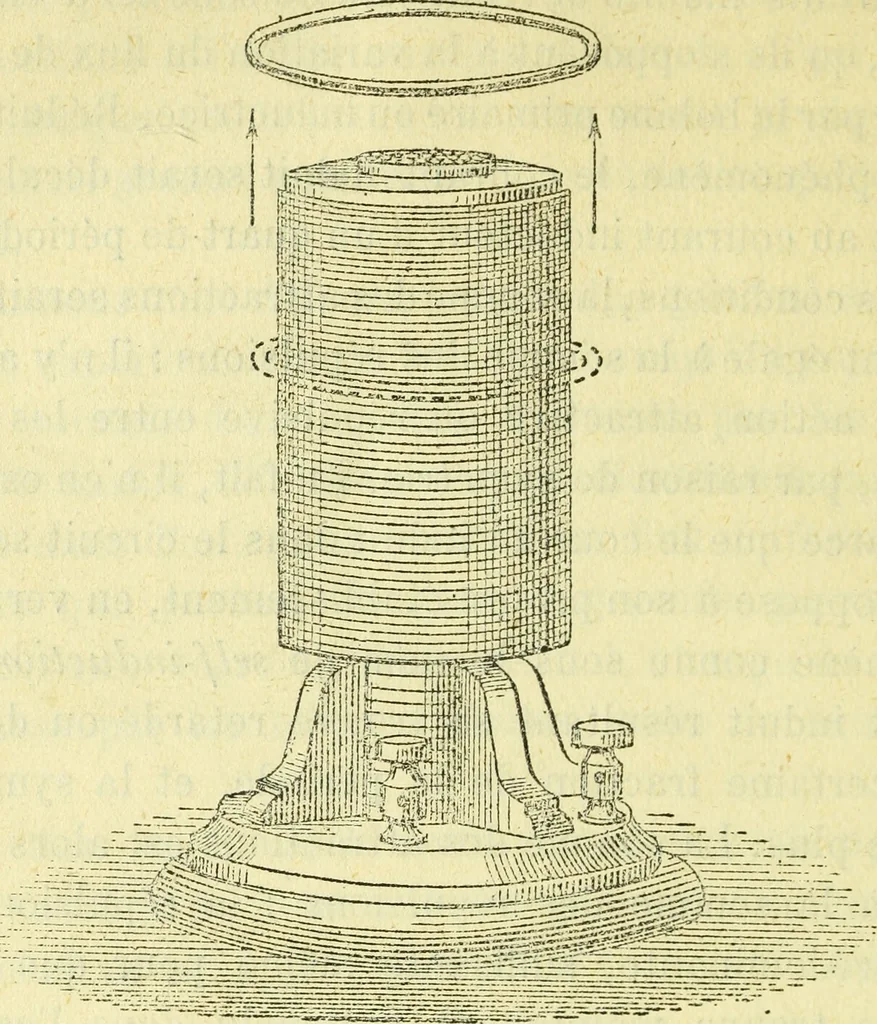An illustration from Annales télégraphiques .., 1855, leaf 335