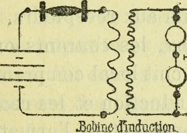 An illustration from Annales télégraphiques .., 1855, leaf 412