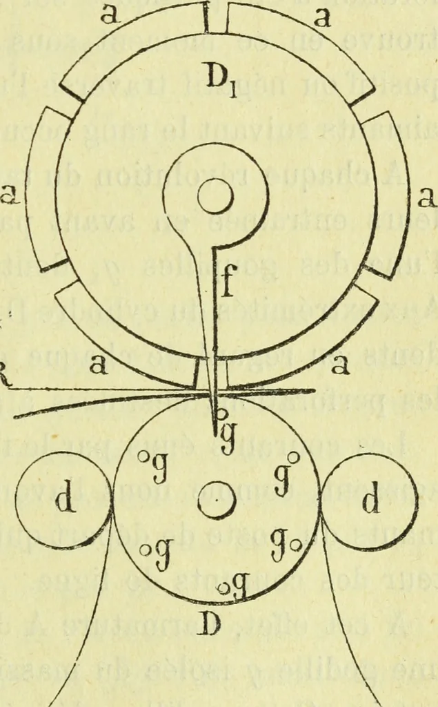 An illustration from Annales télégraphiques .., 1855, leaf 464