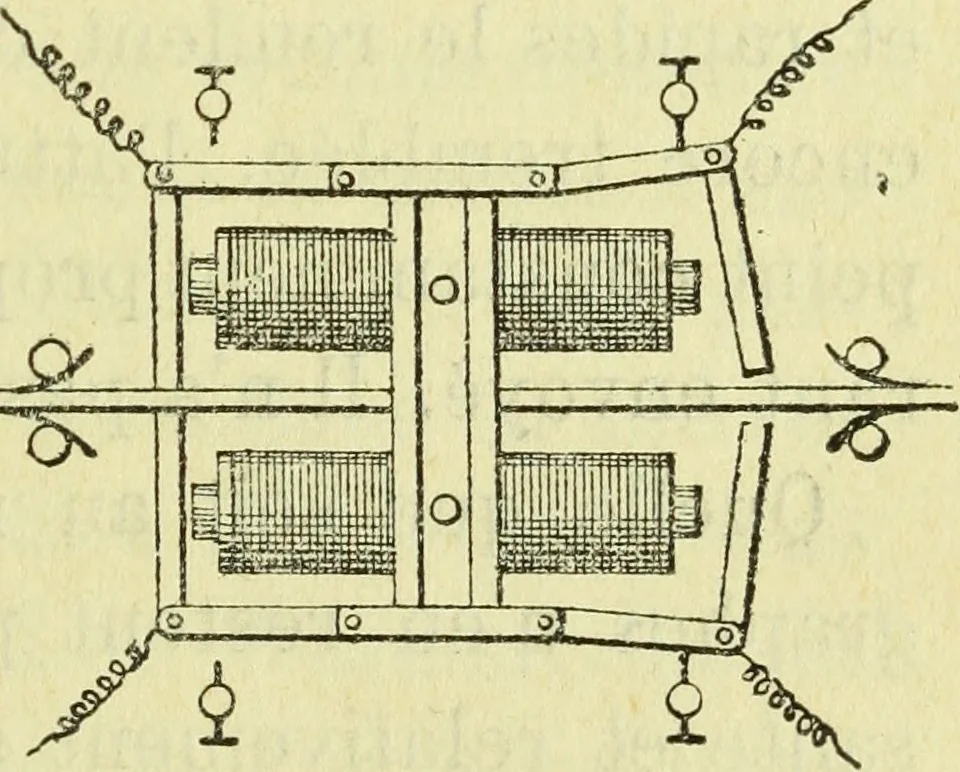 An illustration from Annales télégraphiques .., 1855, leaf 52