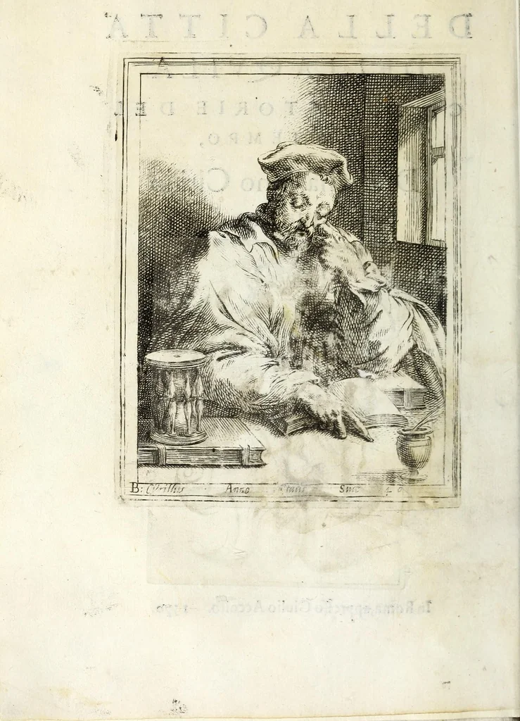 An illustration from Annali della città dell'Aqvila : con l'histoire del svo tempo, 1570, leaf 6
