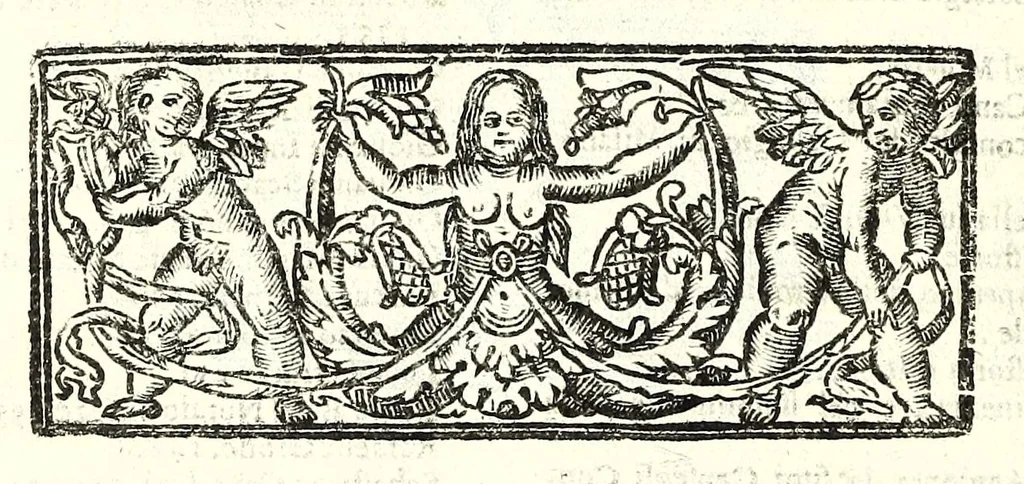 An illustration from Annali di Alessandria, ouero, Le cose accadute in essa città nel suo e circonuicino territorio dall'anno dell'origine sua sino al M.DC.LIX. : i fatti memorabili de' suoi cittadini : alcuni auuenimenti notabili altroue occorsi nell'istesso tempo : et vn breue trattato delle terre, che alla fabrica dell'istessa città concorsero : con due tauole ..., 1666, leaf 48