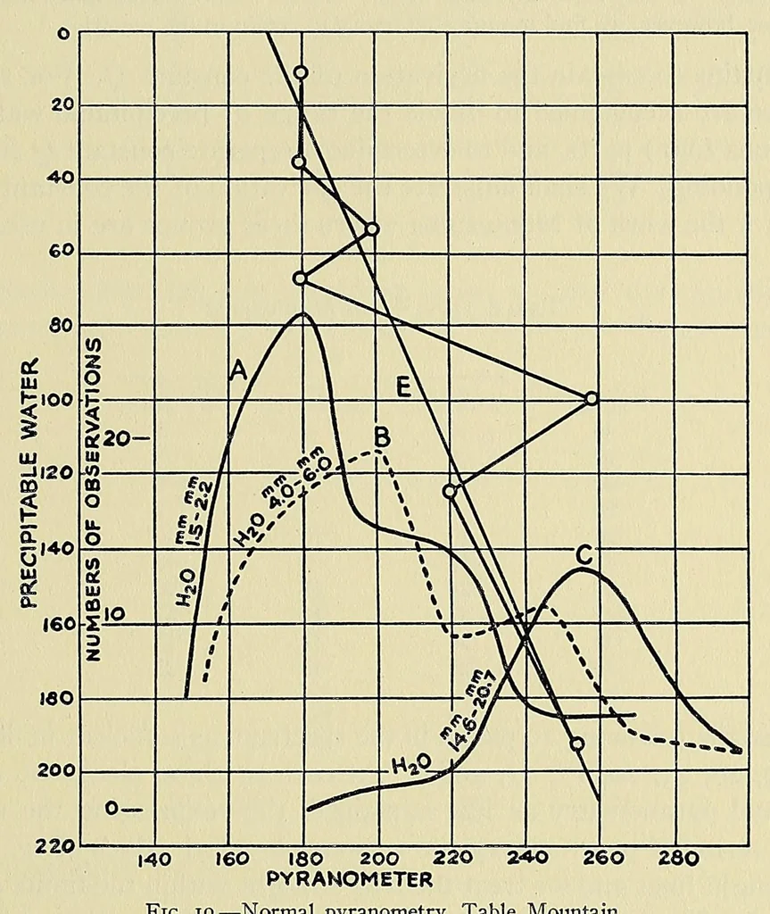 An illustration from Annals of the Astrophysical Observatory of the Smithsonian Institution, 1900, leaf 85