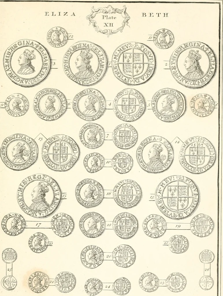 An illustration from Annals of the coinage of Great Britain and its dependencies : from the earliest period of authentic history to the reign of Victoria, 1840, leaf 102