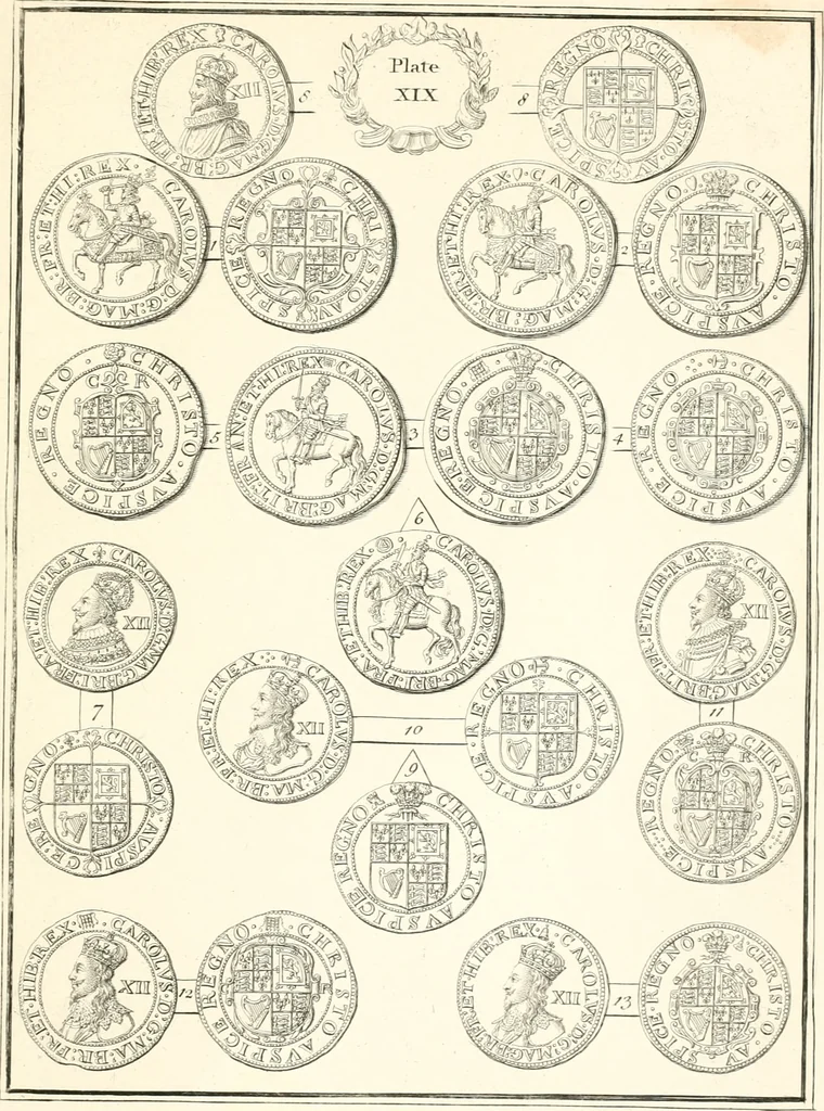 An illustration from Annals of the coinage of Great Britain and its dependencies : from the earliest period of authentic history to the reign of Victoria, 1840, leaf 116