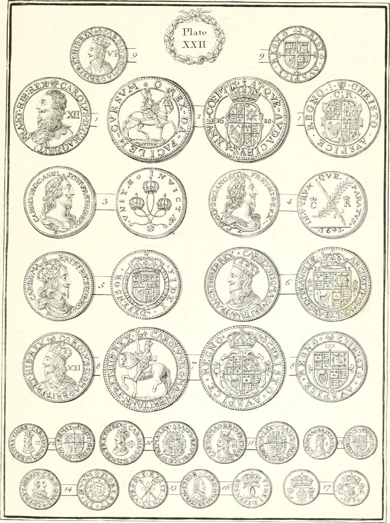 An illustration from Annals of the coinage of Great Britain and its dependencies : from the earliest period of authentic history to the reign of Victoria, 1840, leaf 122