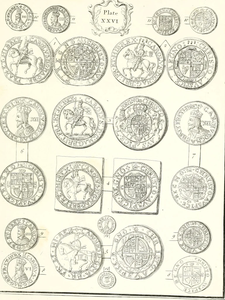 An illustration from Annals of the coinage of Great Britain and its dependencies : from the earliest period of authentic history to the reign of Victoria, 1840, leaf 130